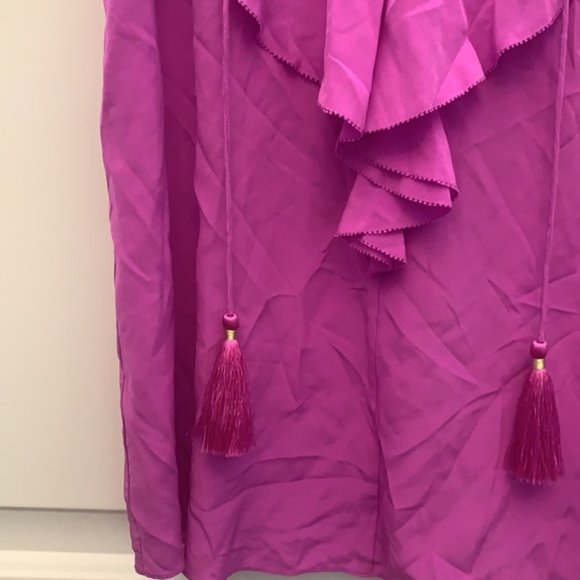 Lilly Pulitzer Silk tank with tassels - pink - sm - Picture 4 of 5